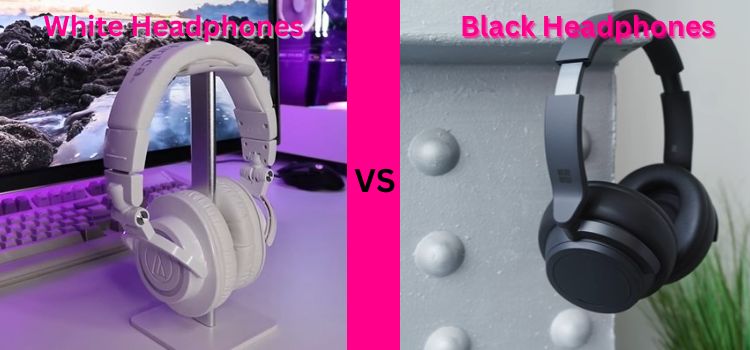 white vs black headphones
